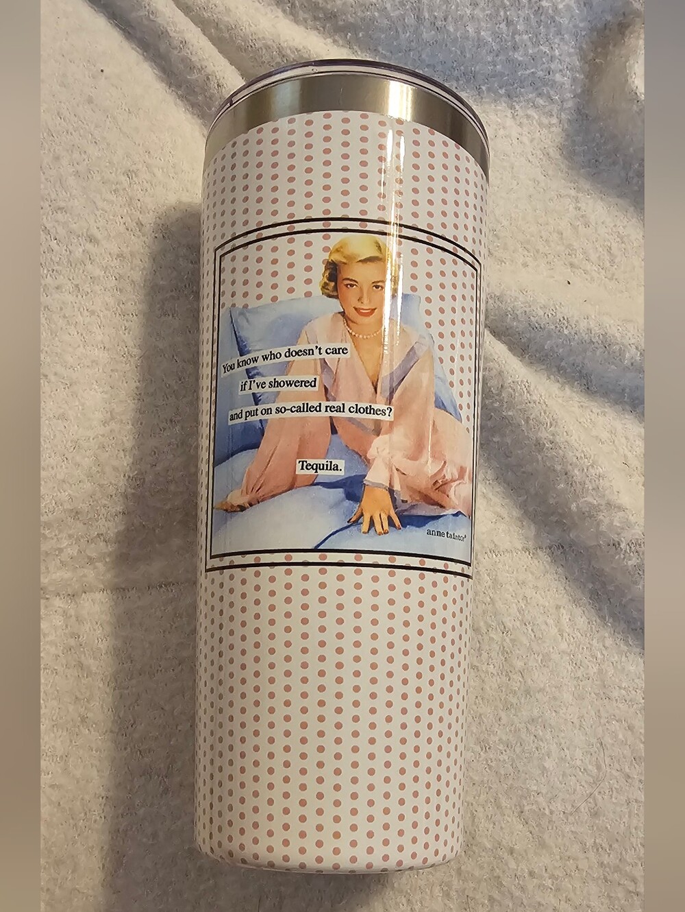 Boston International Anne Taintor Tequila Stainless Steel Travel Tumbler